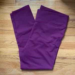 Fabletics Burgundy/Cranberry Leggings